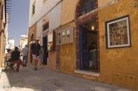 Stores in Santorini, Greece carry plenty of souvenirs for tourists that come to visit the Greek Islands.