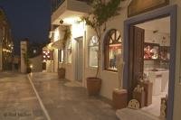 Evening shopping in the Town of Oia on Santorini Island, Greece