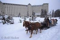 Travellers staying at the Fairmont Chateau Lake Louise in Banff National Park of Canada can also take scenic tours for any season.