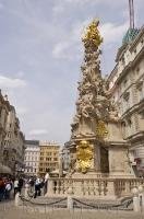 Elegantly displayed in the center of Graben Square in Vienna, Austria is the Pestsaule statue, a memorial to those Vienna citizens that were lost to the plague.