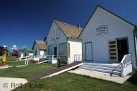 Several of the buildings at the Stettler Museum, the fifth largest museum in Alberta, Canada.