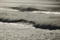 A stunning display of the surf along Cannon Beach in Oregon, USA.