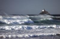 The remote Tillamook Head Lighthouse battles natures fury along the Oregon Coast, USA.