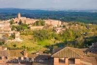 This lovely old Tuscan City of Siena in Italy was built on three hills surrounded by breathtaking scenery.