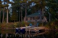 A dream cabin set in the wilderness of Algonquin Provincial Park in Ontario, Canada, the perfect vacation getaway.