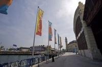The 32nd America's Cup Village has transformed the waterfront of Valencia, Spain.