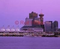 Photo of the Vancouver Skyline with the habour centre, British Columbia