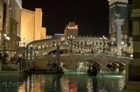 A replica of the Grand Canal in Venetia, NE Italy along the Strip in Las Vegas, Nevada.