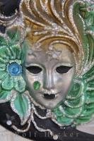 A Venetian mask is a great souvenir to take home from the village of Karlstein in the Czech Republic in Europe.