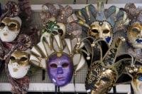 Carnival masks are the perfect Venetian souvenir for tourists to Venice, Italy.