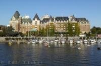 A city haven, the marina in the inner harbour near downtown Victoria attracts many boaters from all corners of the globe.
