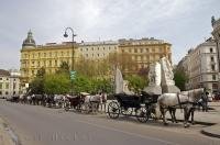 Horse and buggies are a great form of transportation to see the sights of Vienna, Austria.