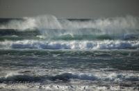 The constant wave action of the Pacific Ocean is mesmerising along Cannon Beach in Oregon, USA. 