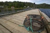 Photo of the Winter Harbour pier on Northern Vancouver Island, British Columbia, Canada.