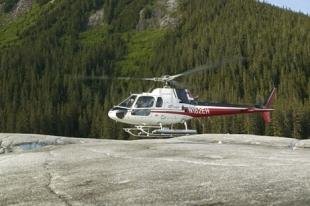 photo of flightseeing by helicopter