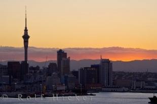 photo of Auckland City Sunset Picture