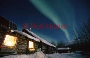 photo of Alaska Cabin Northern Light Picture
