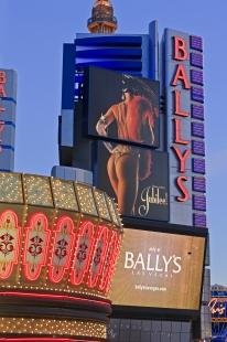 photo of Neon Lights Dusk Ballys Hotel Casino Las Vegas