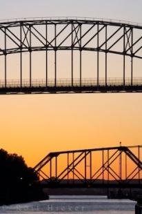 photo of Bridges Sunset Sault Ste Marie Ontario