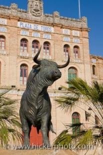 photo of Bull Statue Plaza De Toros El Puerto De Santa Maria Cadiz Spain