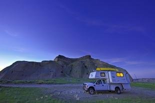 photo of Camper Castle Butte Saskatchewan