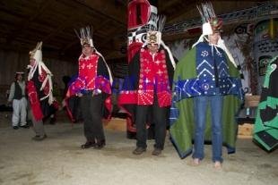 photo of tourist in original blanket