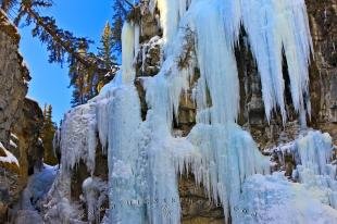 photo of Draping Ice Formations Johnston Canyon