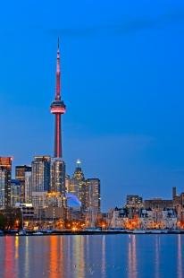 photo of Dusk Skyline Toronto Ontario Place Toronto Ontario Canada