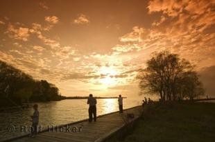 photo of fishermen Simcoe lake