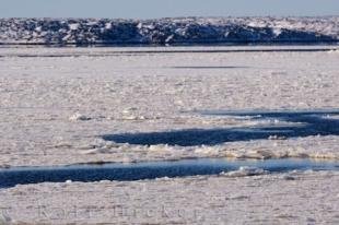 photo of Frozen Water Churchill Town Manitoba Canada