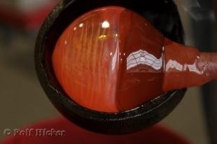photo of glass blowing