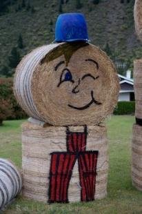photo of Hay Bale People Kurow North Otago New Zealand