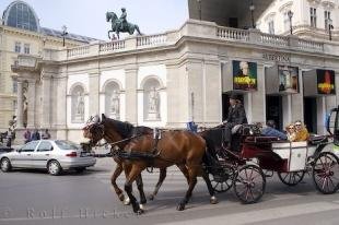 photo of Horse Buggys Downtown Vienna Austria