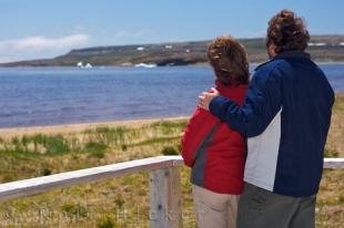 photo of Couple Iceberg Watching Pinware River Provincial Park Labrador