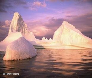 photo of Sunset Light Iceberg Pictures