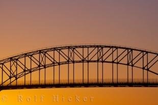 photo of International Bridge Sunset Sault Ste Marie Ontario