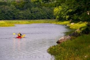 photo of Kayaker Mersey River Kejimkujik National Park