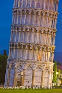 photo of Leaning Tower Of Pisa Architecture Dusk Tuscany Italy
