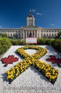 photo of Legislative Building Flower Rock Garden Winnipeg Manitoba Canada