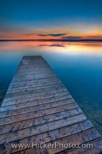 photo of Surreal Manitoba Wilderness Lake Sunset Picture