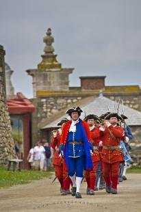 photo of Military Procession Louisbourg Fortress Cape Breton