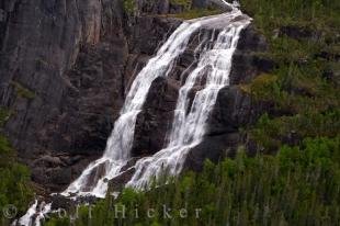 photo of Mountain Waterfall Aerial Southern Labrador