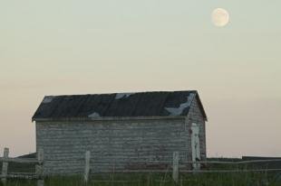 photo of Moon Picture Old Shed Newfoundland