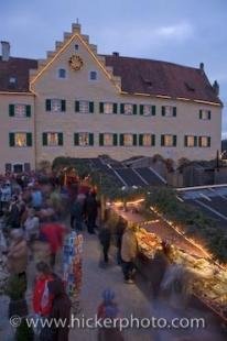 photo of Night Lights Christmas Markets Hexenagger Castle Bavaria Germany