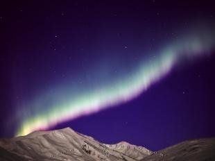 photo of Northern Lights Brooks Range Mountains Alaska