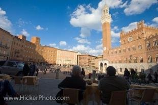 photo of Piazza Del Campo Cafe Siena Tuscany Italy