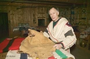 photo of Man Explaining Fur Trade Fort Edmonton Park