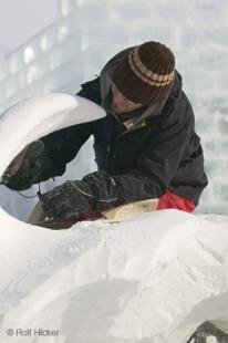 photo of snow sculpture