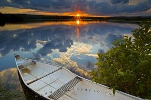 photo of River Canoe Sunset St Marys River Sherbrooke Nova Scotia