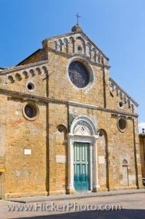 photo of Romanesque Duomo Facade City Of Volterra Italy
